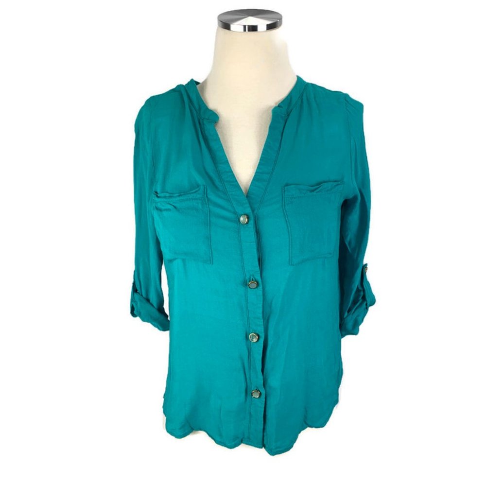 Needle & Thread Small Button Front Top